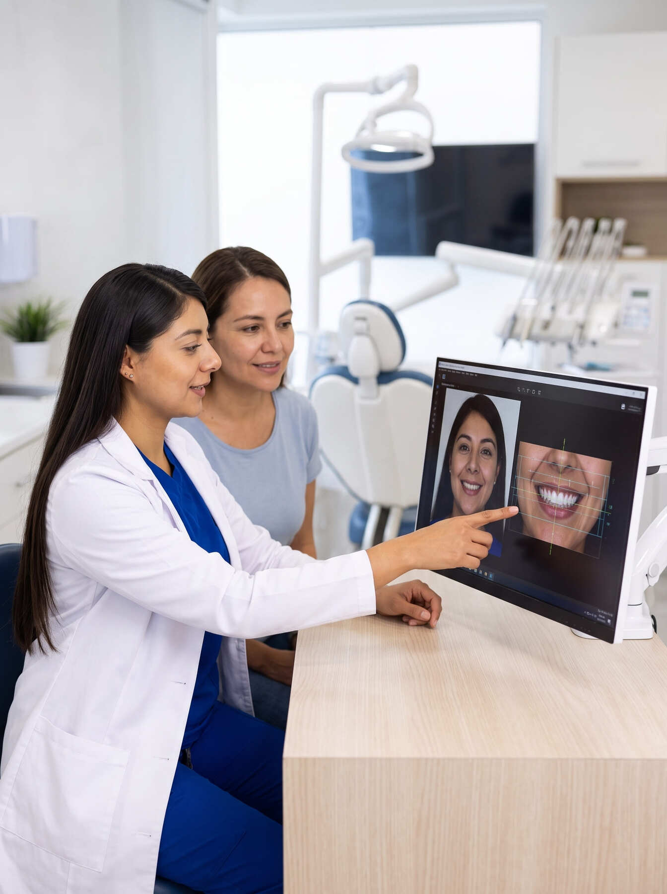 Planeación digital de diseño de sonrisa con análisis facial en Dental Correct Guadalajara.
